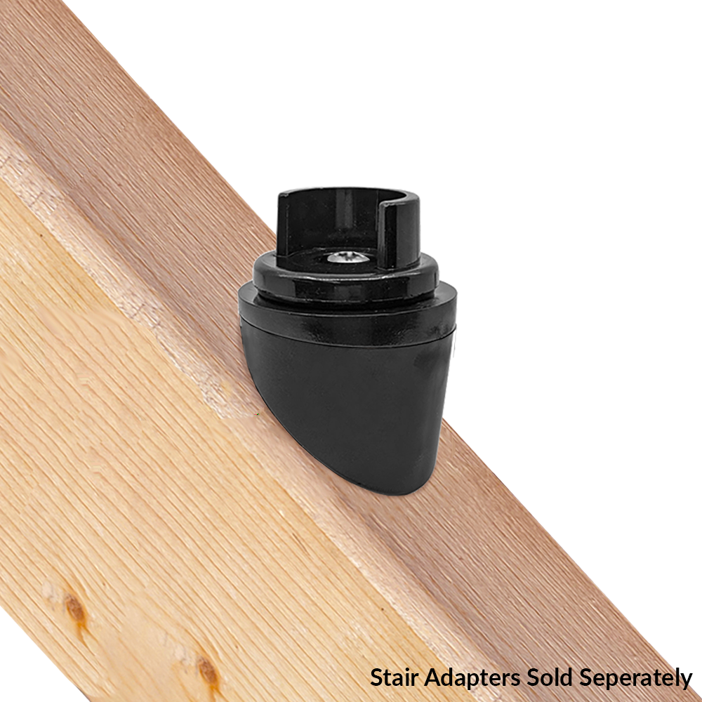 round black stair adapter plus snap'n stack adapter