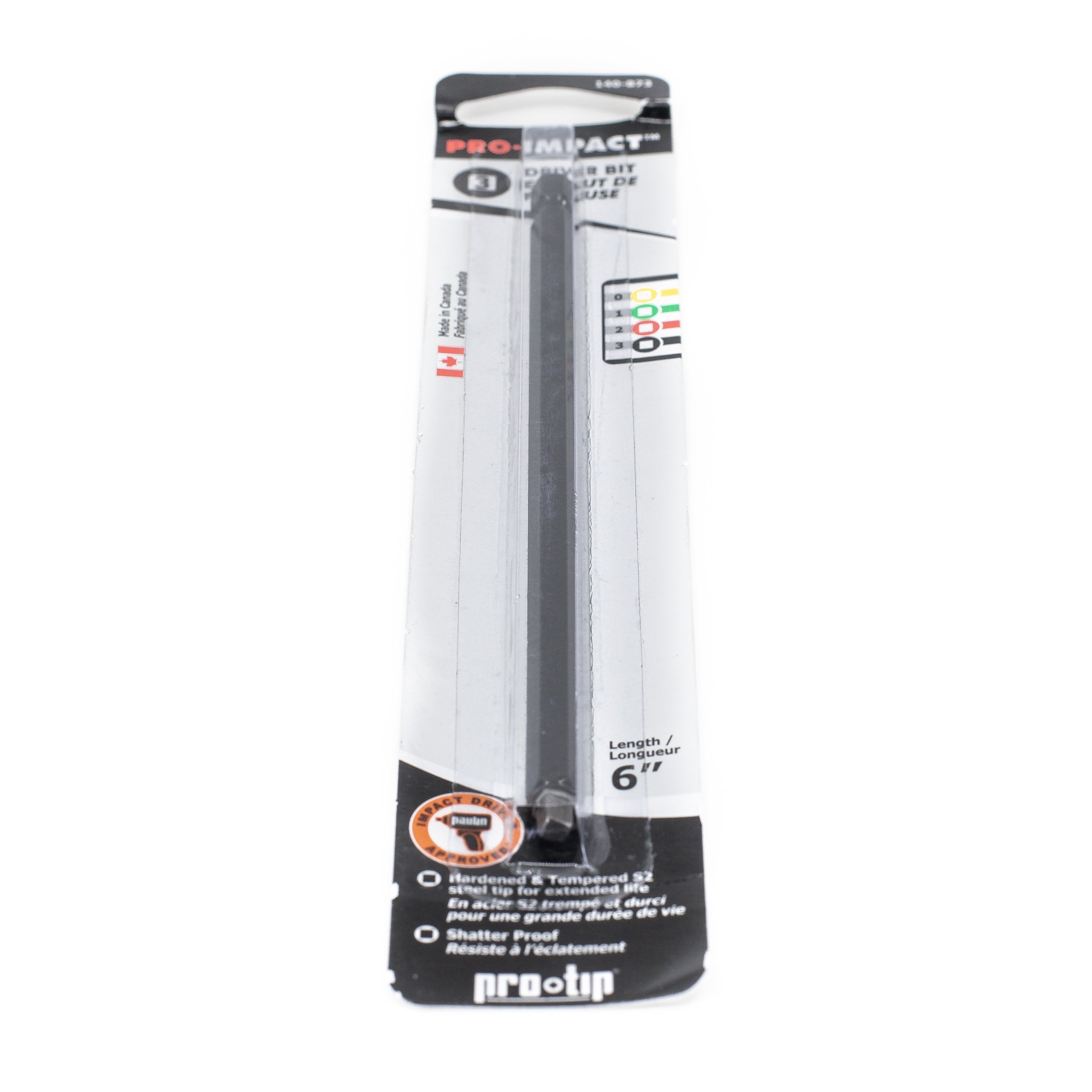 #3 Square Six Inch Driver Bit