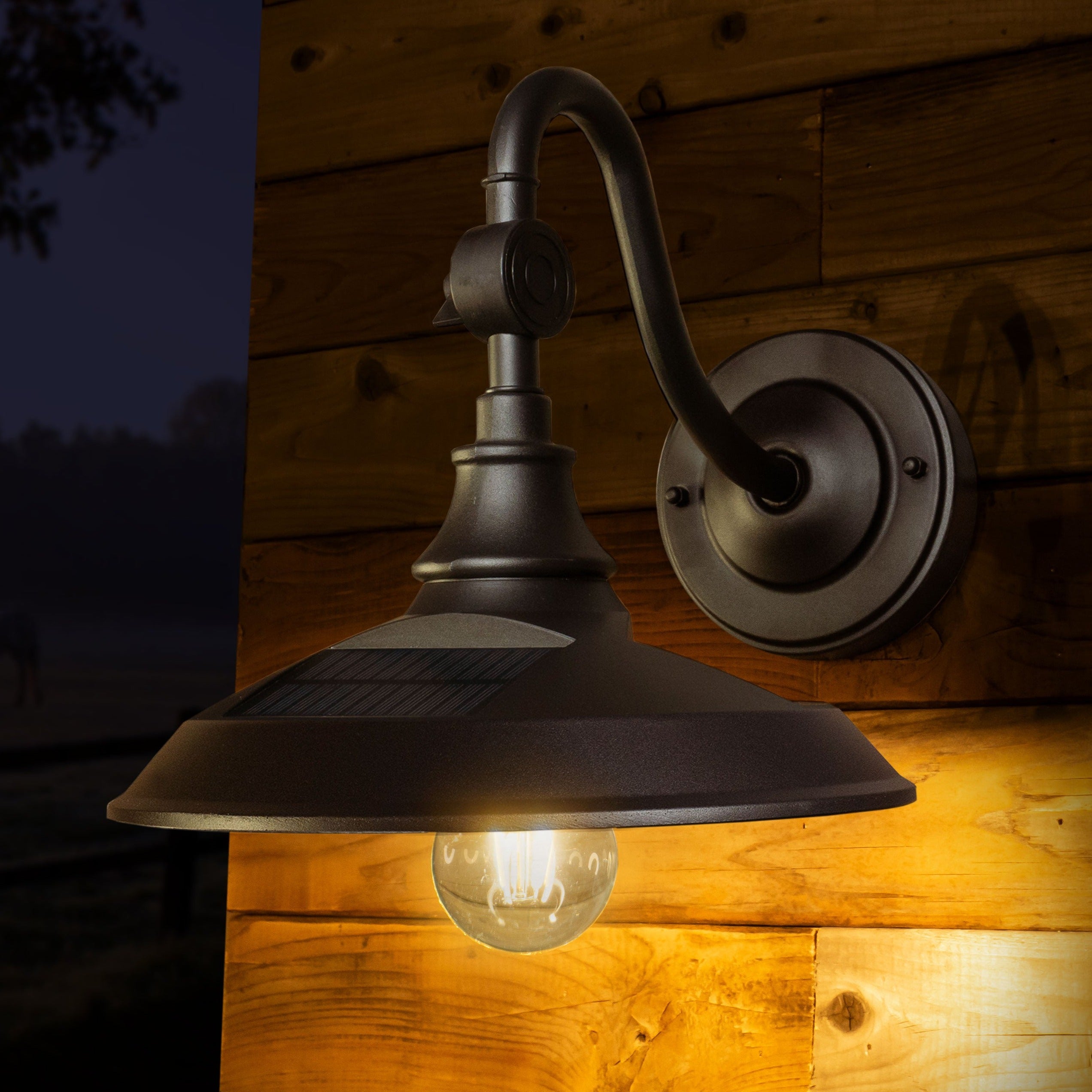 Classy Vintage Solar Barn Light
