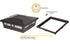 Classy 6x6 Brown Aluminum Cambridge Solar Post Cap