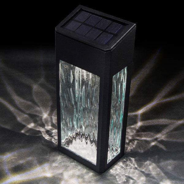 Black Aluminum Lancaster Solar Deck and Wall Light