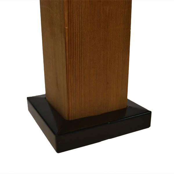 post skirt and post anchor installed