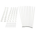 snap'n lock white baluster stair kit on a white background 