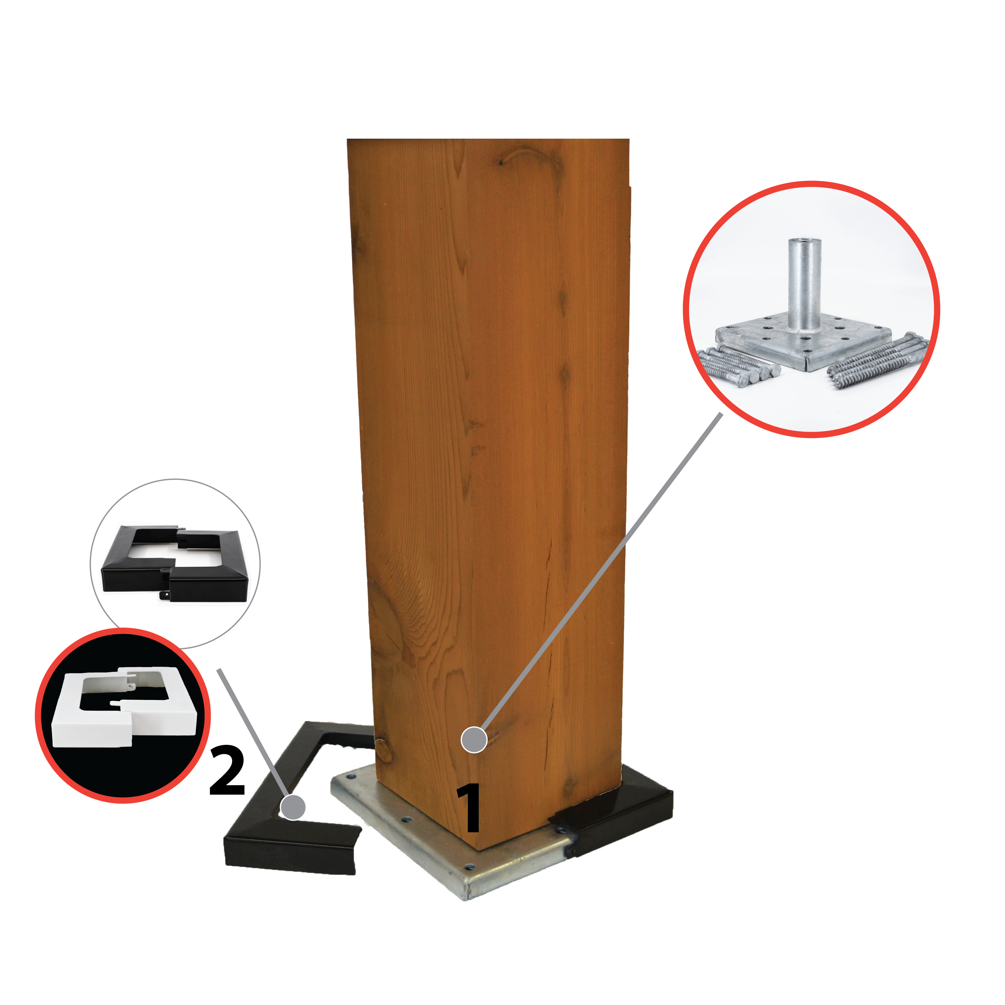 6x6 Double bundle with white hardware