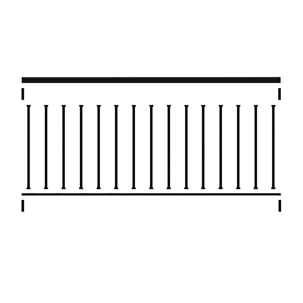 6' infill kit components deconstructed on a white background