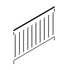 Snap'n Lock Stair Deck Railing Kit | 35° - 4' Length