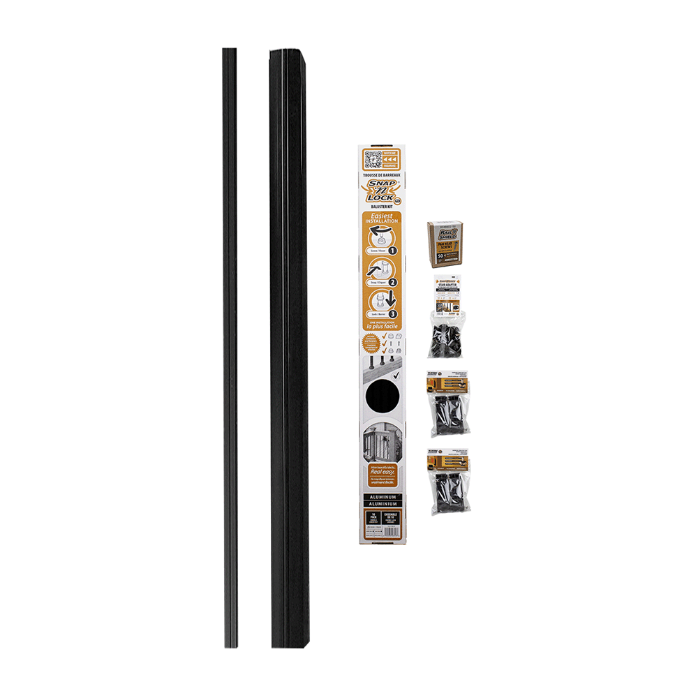 components in packaging for snap'n lock infill kit 6 foot