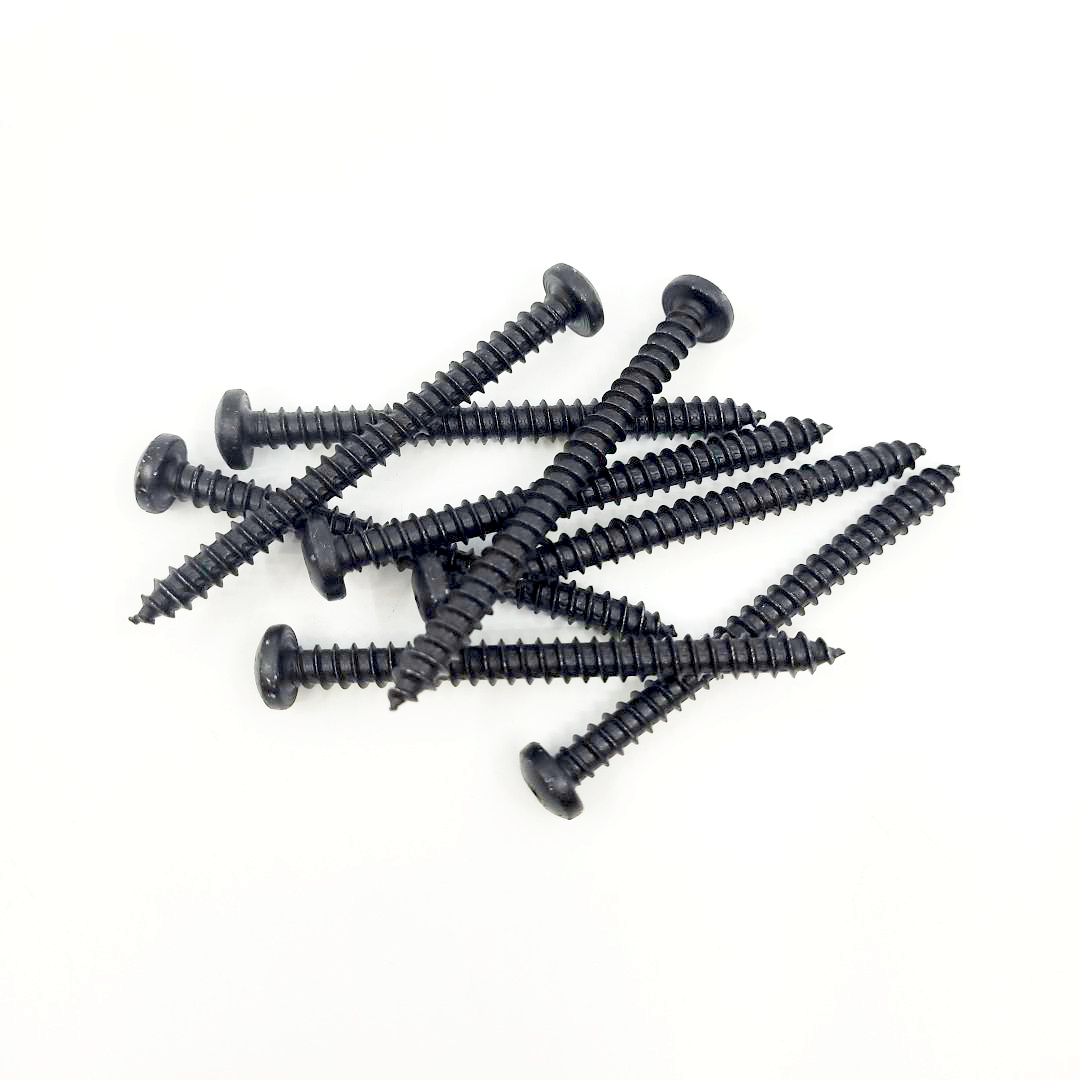 #14x3" Black Pan Head Screws (8pcs)