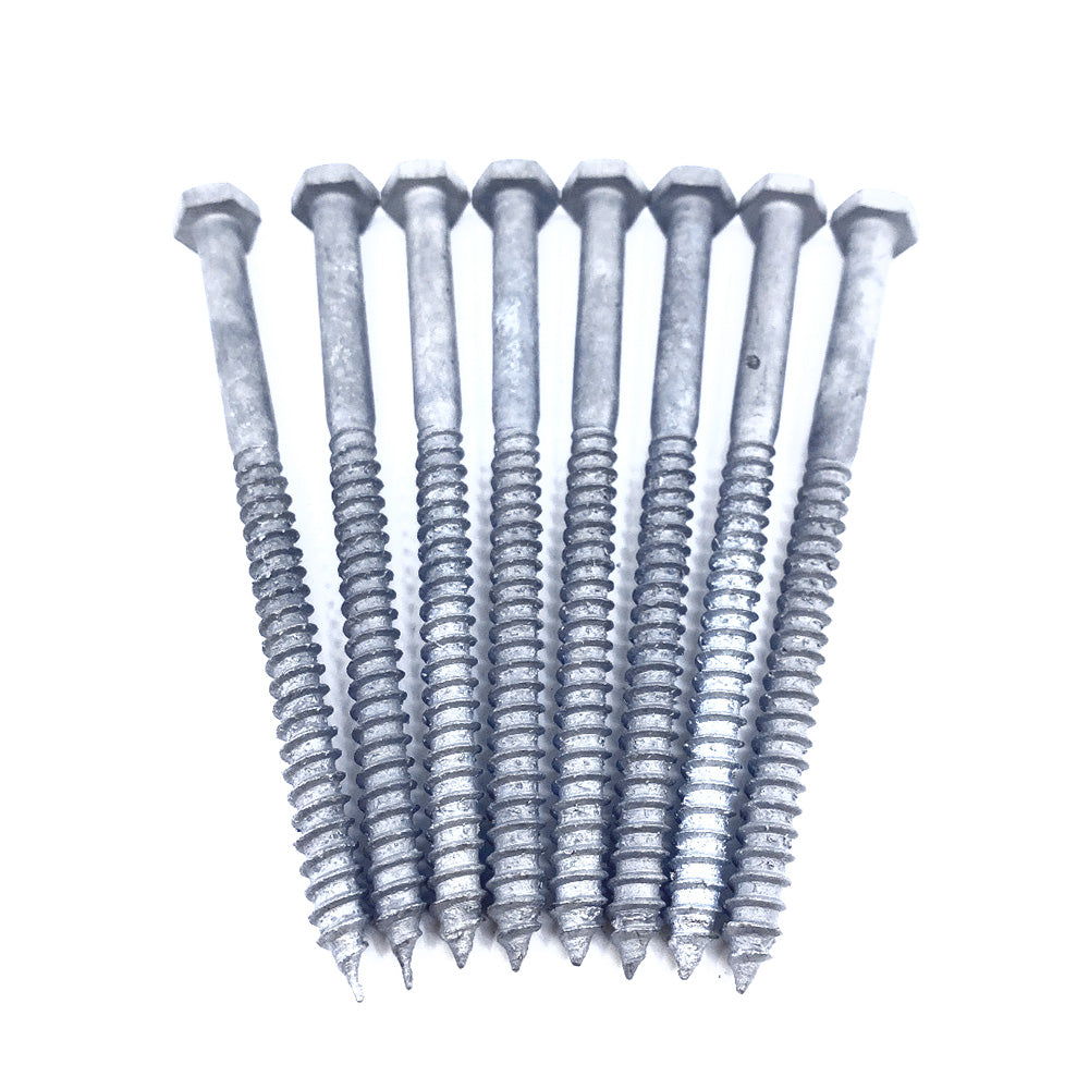 ¼ x 4" Galv. Hex Head Lag Screws (8 pcs)