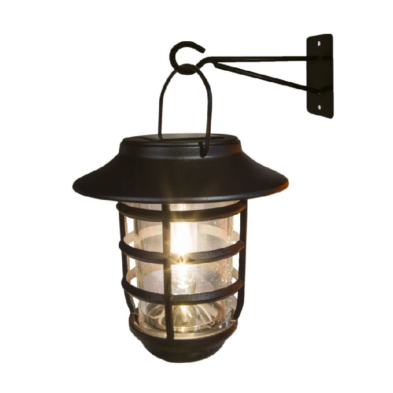 Black Aluminum Nottingham Solar Hanging Coach Light